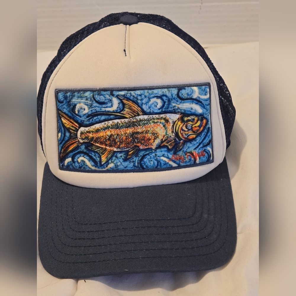 Abby Paffrath Art For All Trout SnapBack Hat Black Jackson Hole WY Travel Hiking